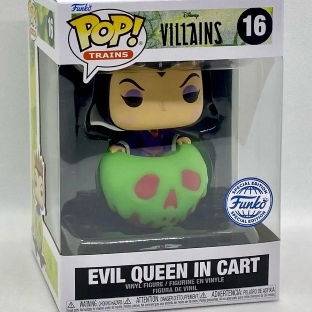 Funko POP! Disney Villains Train Evil Queen in Apple Cart Exclusive